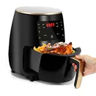 Фритюрница TOPX 1000 л, Вт, умная электрическая бытовая многофункциональная духовка без дыма, безмасляная фритюрница, светодиодный цифровой экран