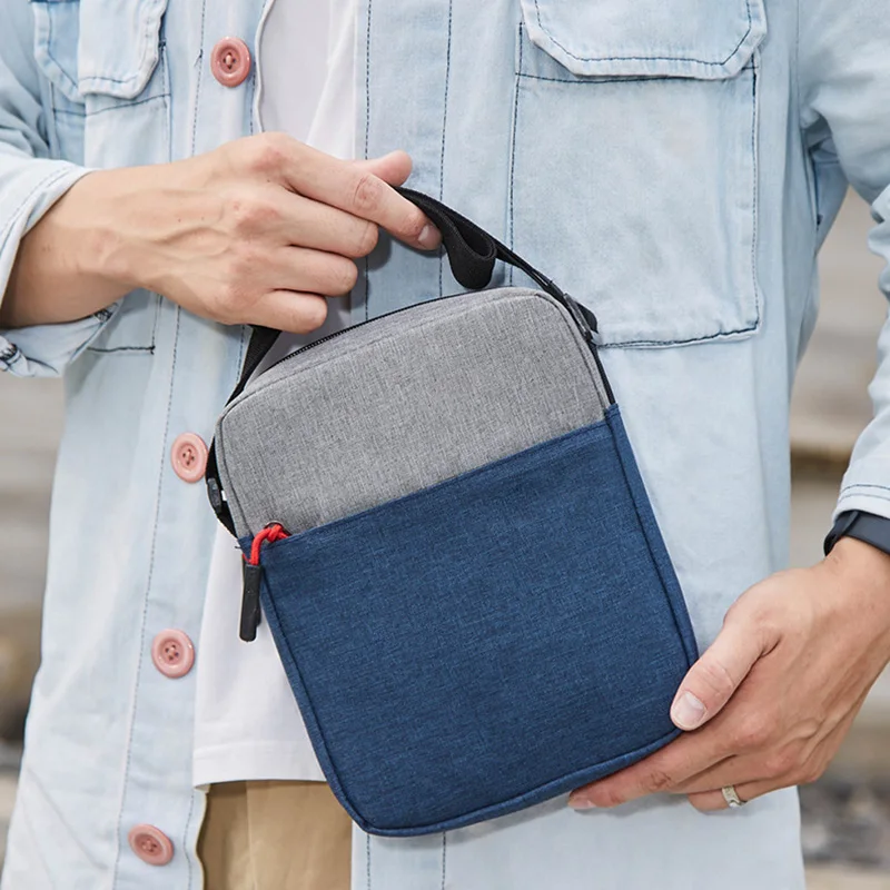 Модная прочная Мужская водонепроницаемая сумка через плечо портативные карманы