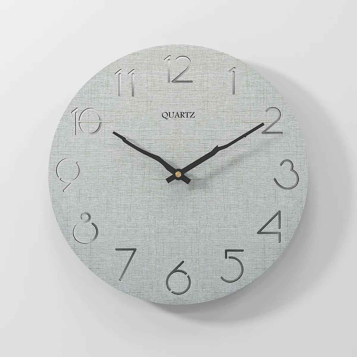Wooden wall clock modern creative round 30cm simple silent fashion clocks home decor | Дом и сад