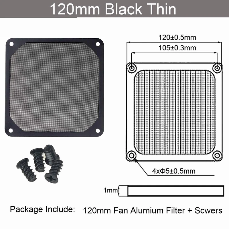 12cm Thin Black 2 шт. Gdstime 60 мм, 80 мм, 92 мм 120 мм 140 мм пылезащищенный вентилятор фильтр Алюминий компьютер чехол сетка вентилятора Пылезащитный чехол 14 см на высоком каблуке 12 см, 9 см, 8 см, 6 м - Цвет лезвия: 12cm Thin Black