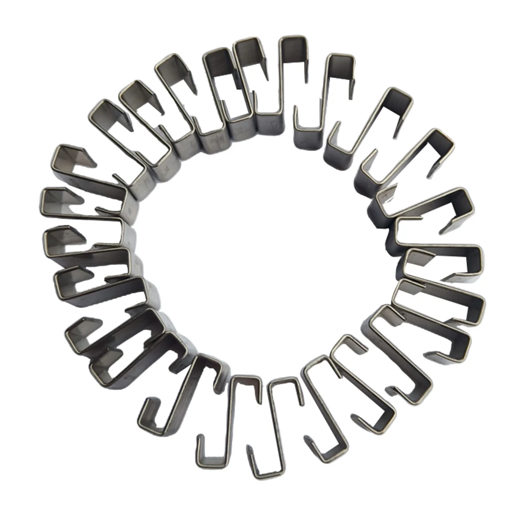 

25 Pack Stainless Steel Spring Greenhouse Glazing Clips, Formed Greenhouse