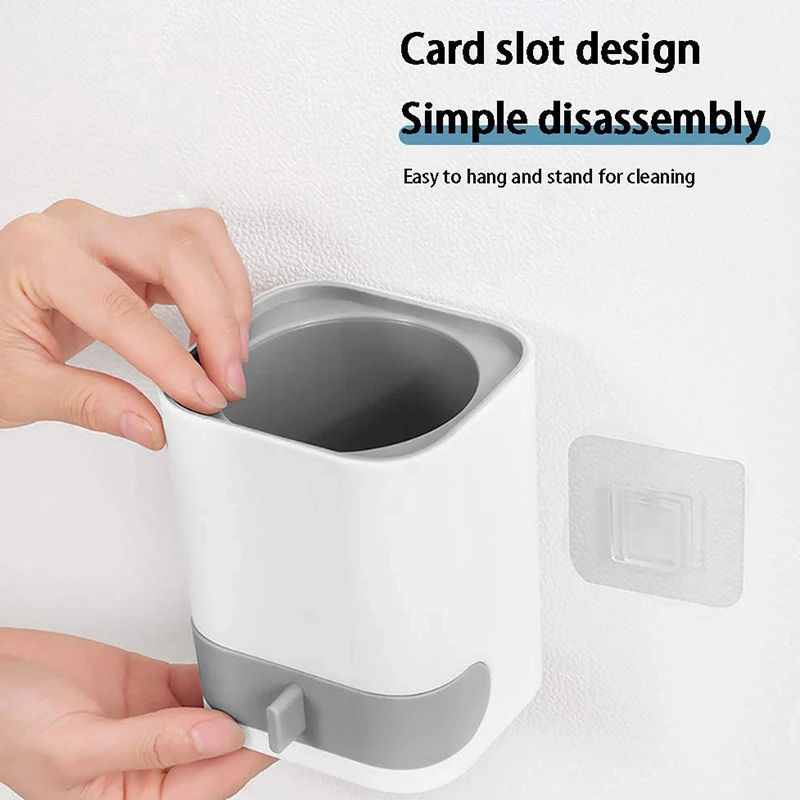 

SHGO HOT-Toilet Brush and Holder,Soft Silicone Brush with Decomposable and Water Drawer (Flooring/Mounted Wall)