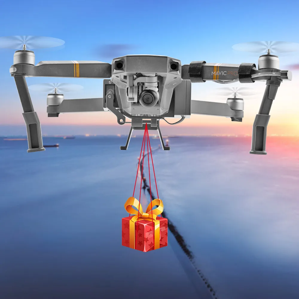 

Air Drop Dropping System For DJI Mavic Pro Platinum Drone Remote Thrower Gift Deliver Life Saver Fishing Bait Ring Sender Kits