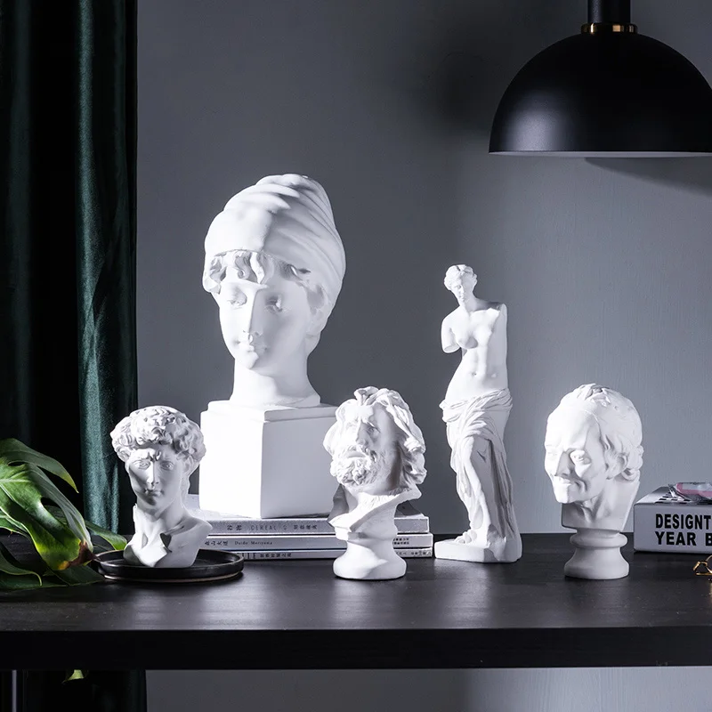 

European Venus David Character Avatar Resin Decoration Home Livingroom Furnishing Crafts Model Room Figurines Ornaments Artwork