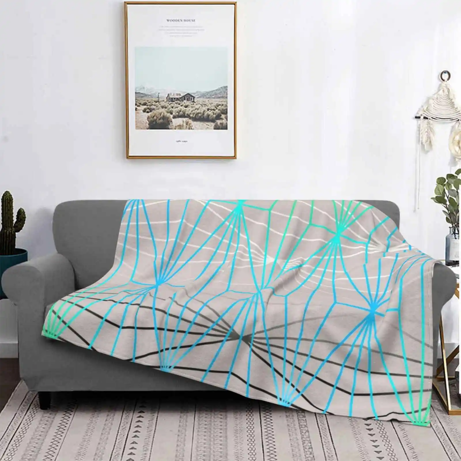 

Ele Silver Teal Diamonds Best Selling Room Household Flannel Blanket Elegance Luxury Template Diamond Graphic Design Decorative