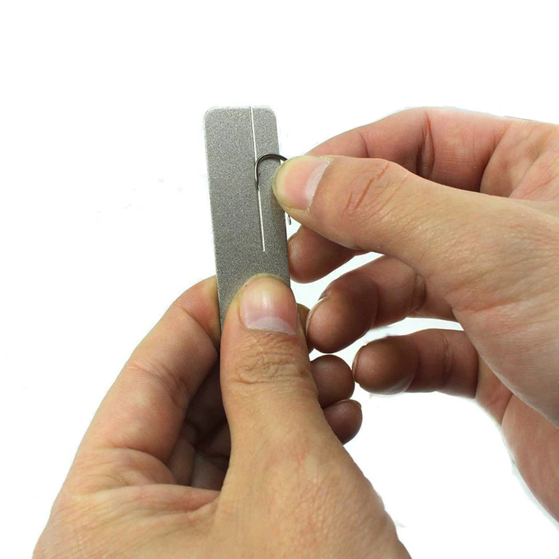 1 шт. портативный рыболовный крючок шлифовальный мини тонкий алмазный нож