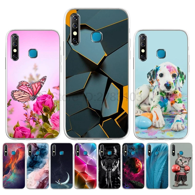 

Case For Infinix Note 8 7 Lite 8i Coque Back Cases For Infinix Zero 8 X687 Smart 4 4C X653 S5 X652 X690 X683 Soft Silicone Cover