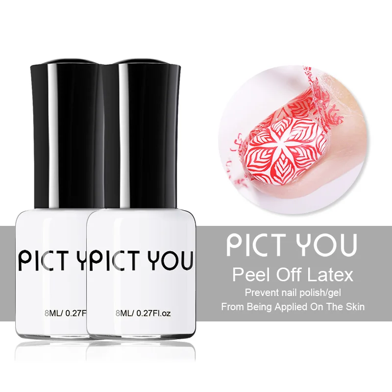 8 мл. латексная жидкость для дизайна ногтей без запаха защита от кутикулы
