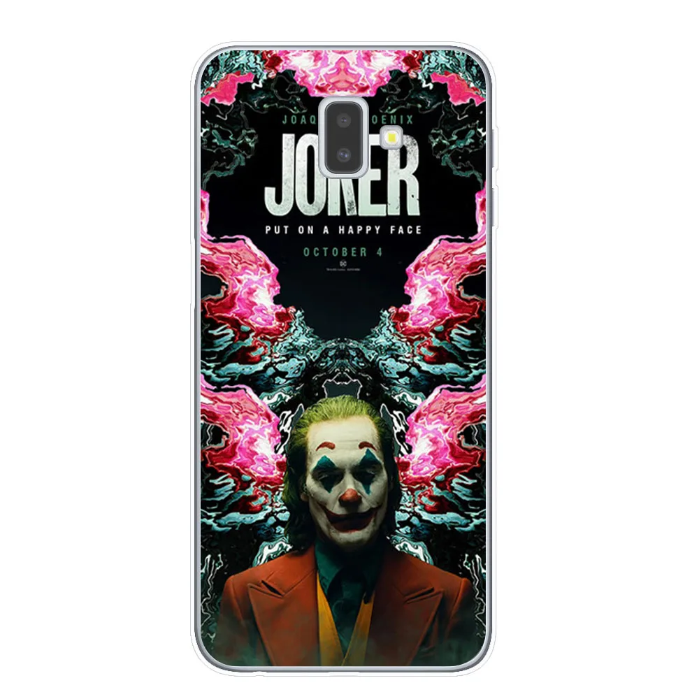 T7841 Joker из фильма ужасов «надевать счастливого лица мягкий TPU чехол для samsung J3 J5 J7 J4 J6 плюс Примечание 10 Pro Прозрачный чехол для телефона - Цвет: T7841