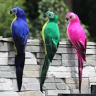 Искусственные Птицы, реалистичные фигурки попугаев, декоративная садовая статуя для патио, двора, декоративные аксессуары