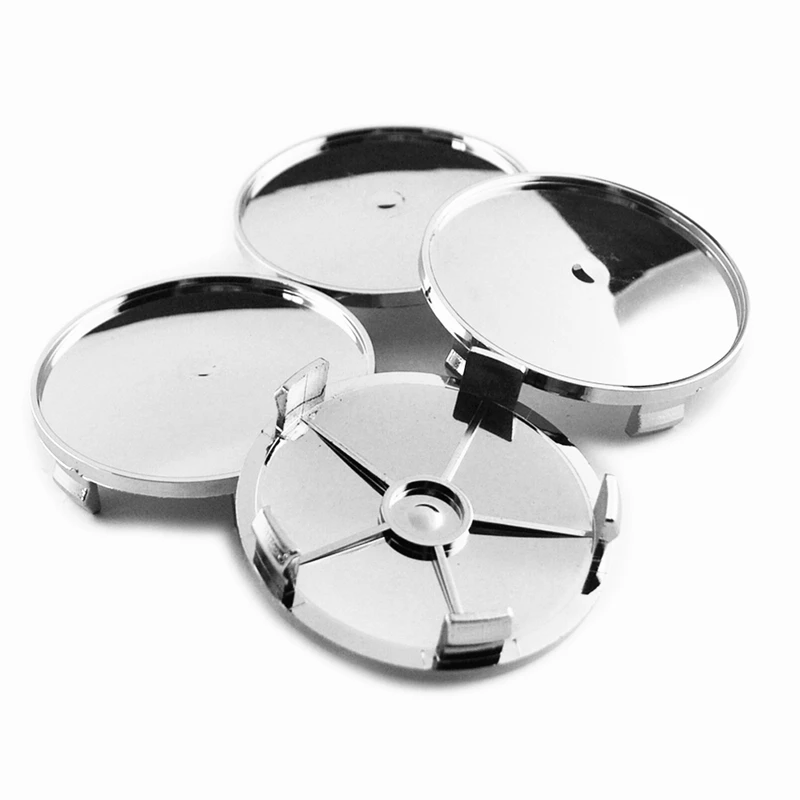 4 шт. Центральная крышка колеса 68 мм для обода хромированный и черный колпачок