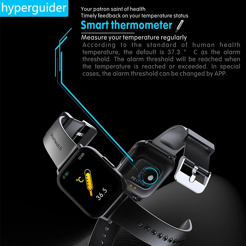 Смарт часы hyperguide 2021 для мужчин и женщин ЭКГ температура тела Bluetooth 5 0 Xiaomi mi Huawei Honor