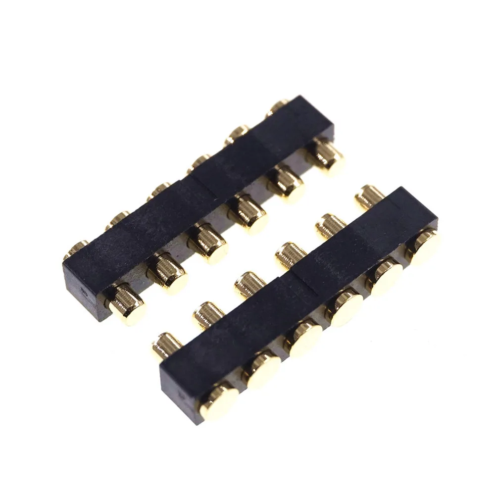 10 шт. Pogo контактный разъем Женский 6 Pin 4 5 мм высота PCB 2 54 Шаг поверхностного