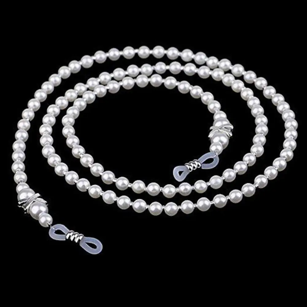 Перламутровыми бусинами цепочки для очков очки чтения Держатель Ремень шнуры