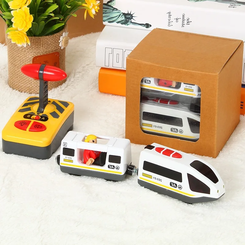 Электрический поезд с дистанционным управлением игрушечный автомобиль детская