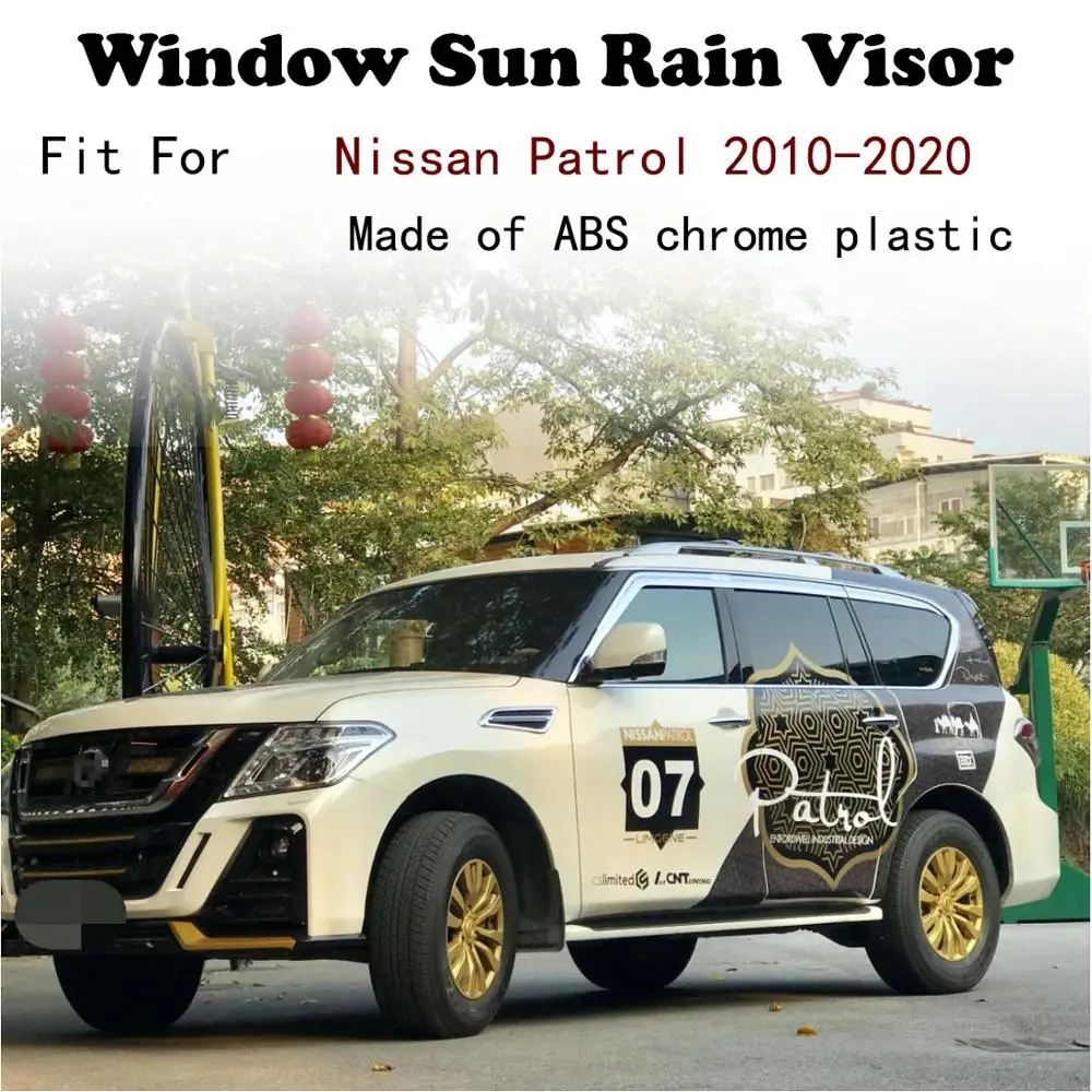 ABS хромированный Пластиковый оконный козырек тенты Защита от солнца и дождя