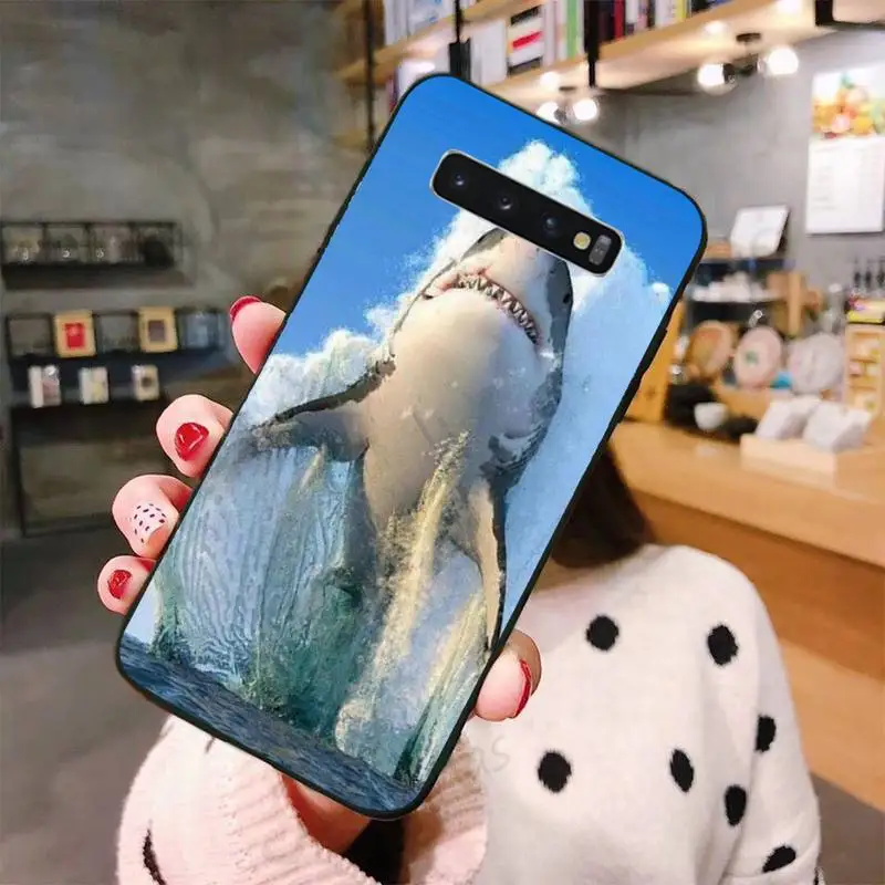 

shark animal sea cute lovely Phone Case For Samsung A50 A51 A71 A20E A20S S10 S20 S21 S30 Plus ultra 5G M11 funda shell