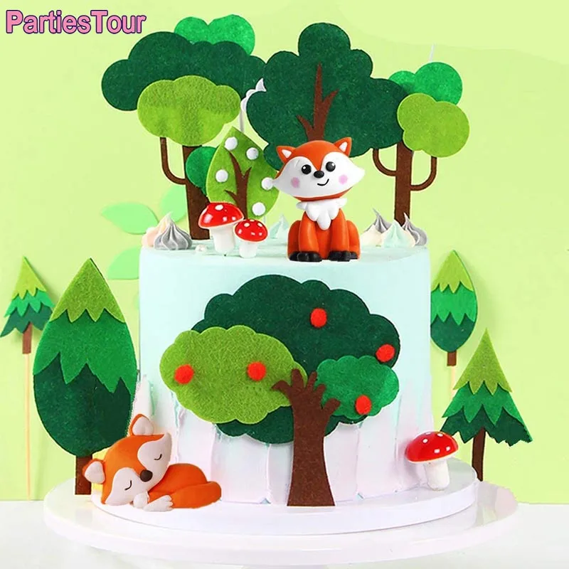 

Лесной фон для торта, Лесной тематический фон для торта