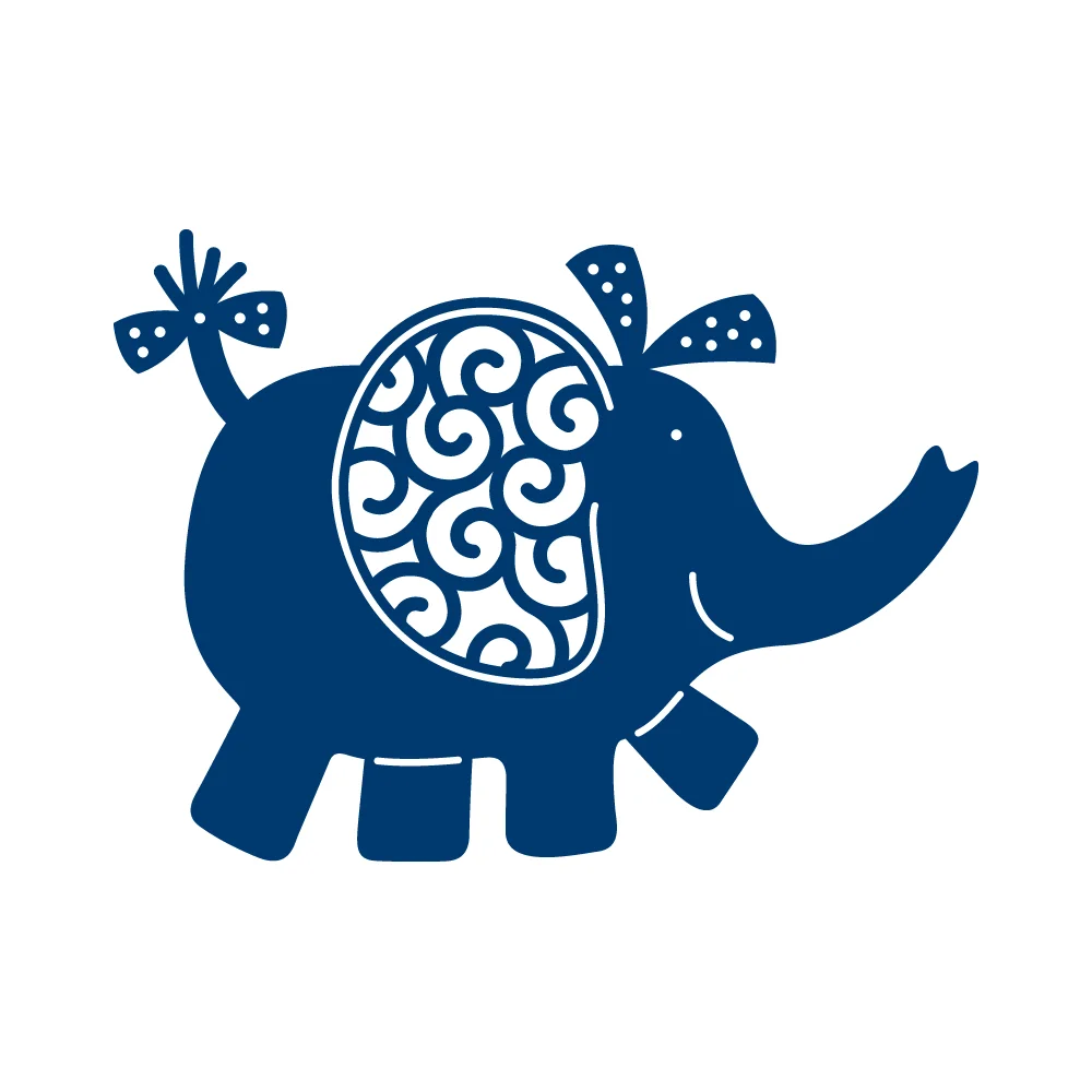 

Elephant Metal Cutting Dies Cut Die 2021 New Arrival Mold Decoration Scrapbook Paper Craft Knife Mould Hot