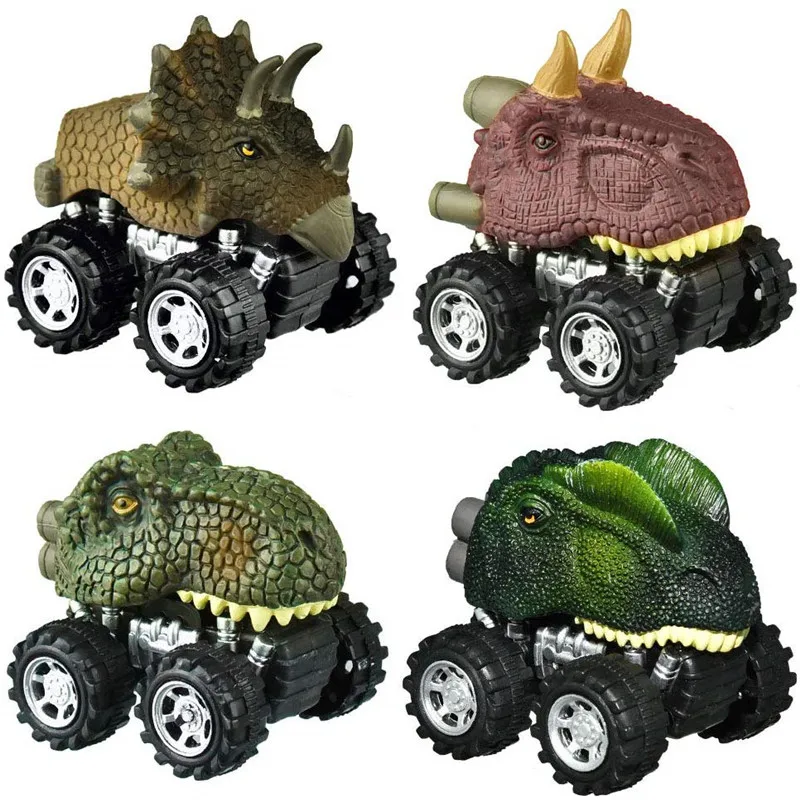4 шт. Вытяните назад динозавр автомобиль игрушки лучшие подарки для детей| |