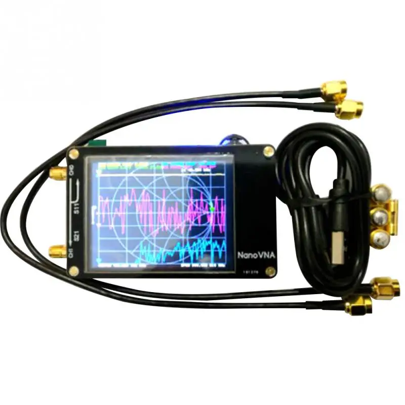 NanoVNA 2 8 дюймовый ЖК-ВЧ ОВЧ UHF UV MF Векторный анализатор цепей 50 кГц-900 МГц цифровой