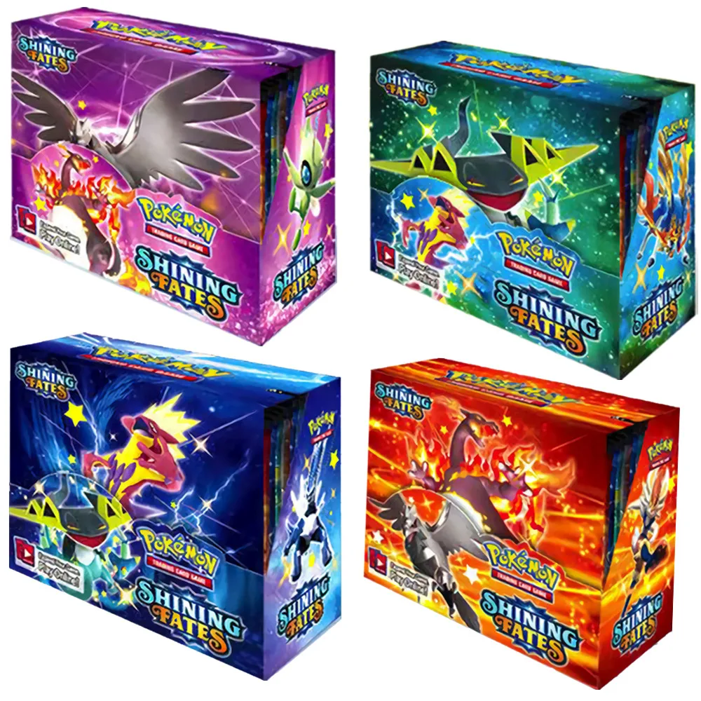 

NEW 360 Pokemon Cards Shining Fates Booster Box (Pack of 36) Trading Card Game Kids Collection Toys