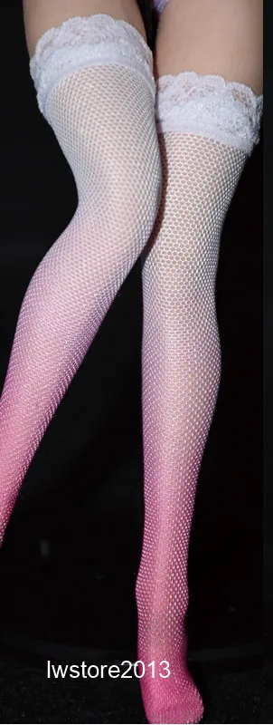 

1/6 женские высокие чулки с градиентом, модель чулок для 12-дюймовой экшн-фигурки