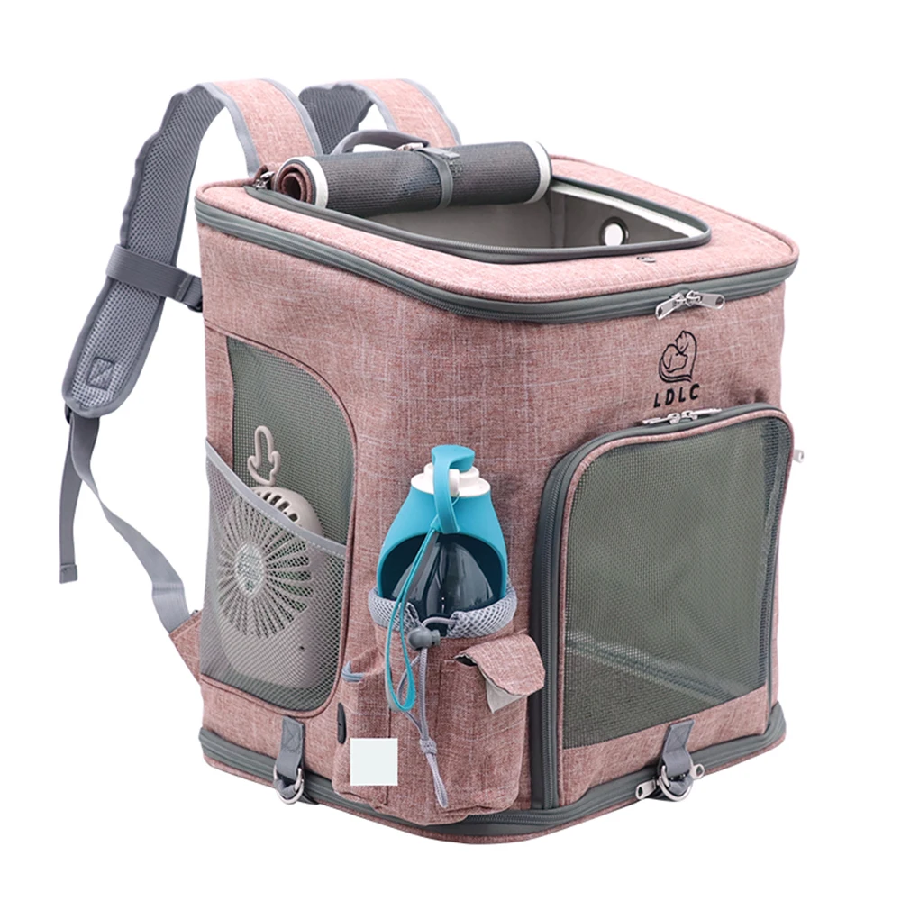 

Outdoor Cat Mesh Carrier Backpack Breathable Pet Bag For Dogs Fashion Portable Carrier Bags Comfort Carrier for Small Medium Dog