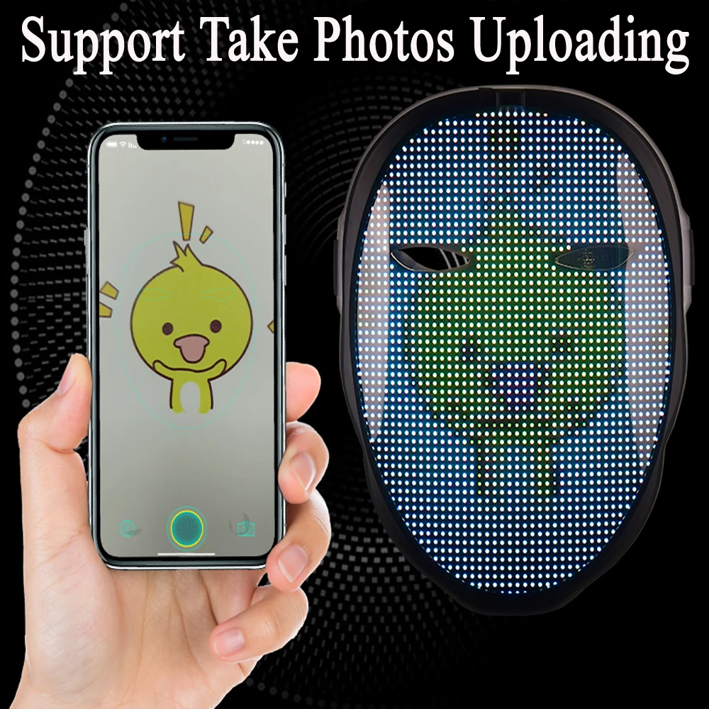 Костюм реквизит неоновый светодиодный световой Джокер маска карнавальный