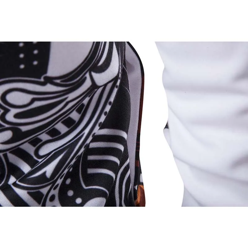 Мужская толстовка с 3D принтом игральных карт модный приталенный пуловер в стиле