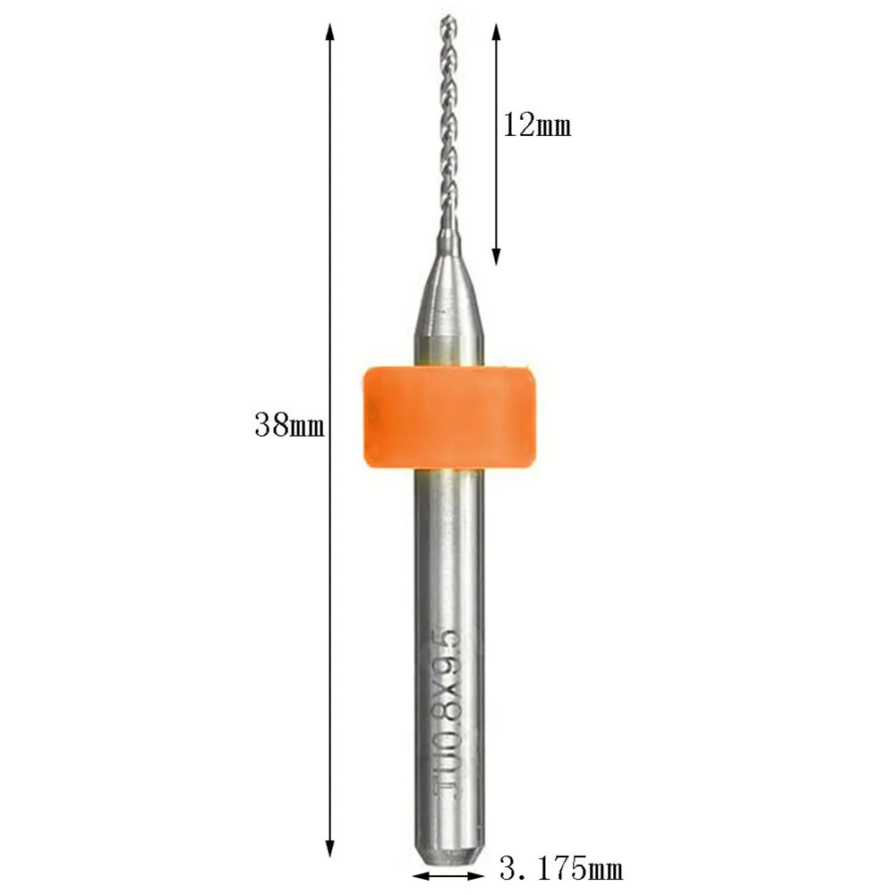 Портативные 0 8 мм 10 шт./лот микро сверла из твердого сплава CNC PCB набор сверл Мини