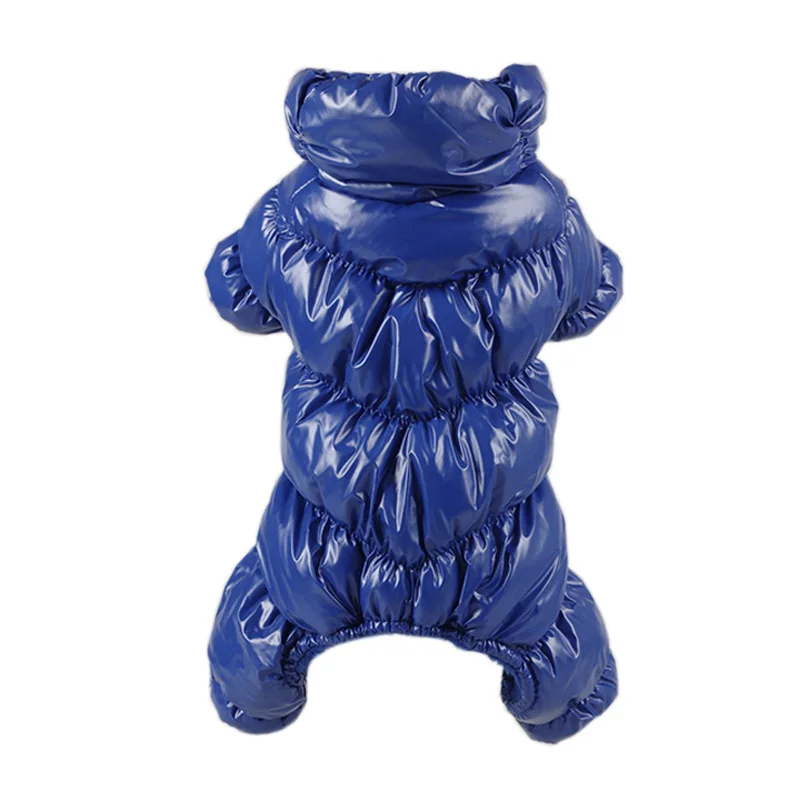 Blue Зимняя теплая одежда для домашних животных, котов для кошек Kedi Katten, одежда для щенков, пальто, комбинезон, костюм кошки, пижамы gatos, товары для кошек, para mascotas - Цвет: Blue