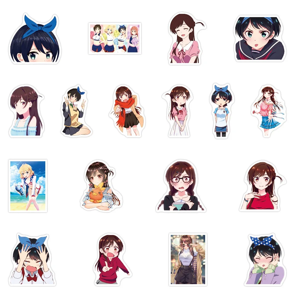50 шт. Прокат девушка аниме Стикеры s Kawaii Мицухара Chizuru для ноутбука скейтборд