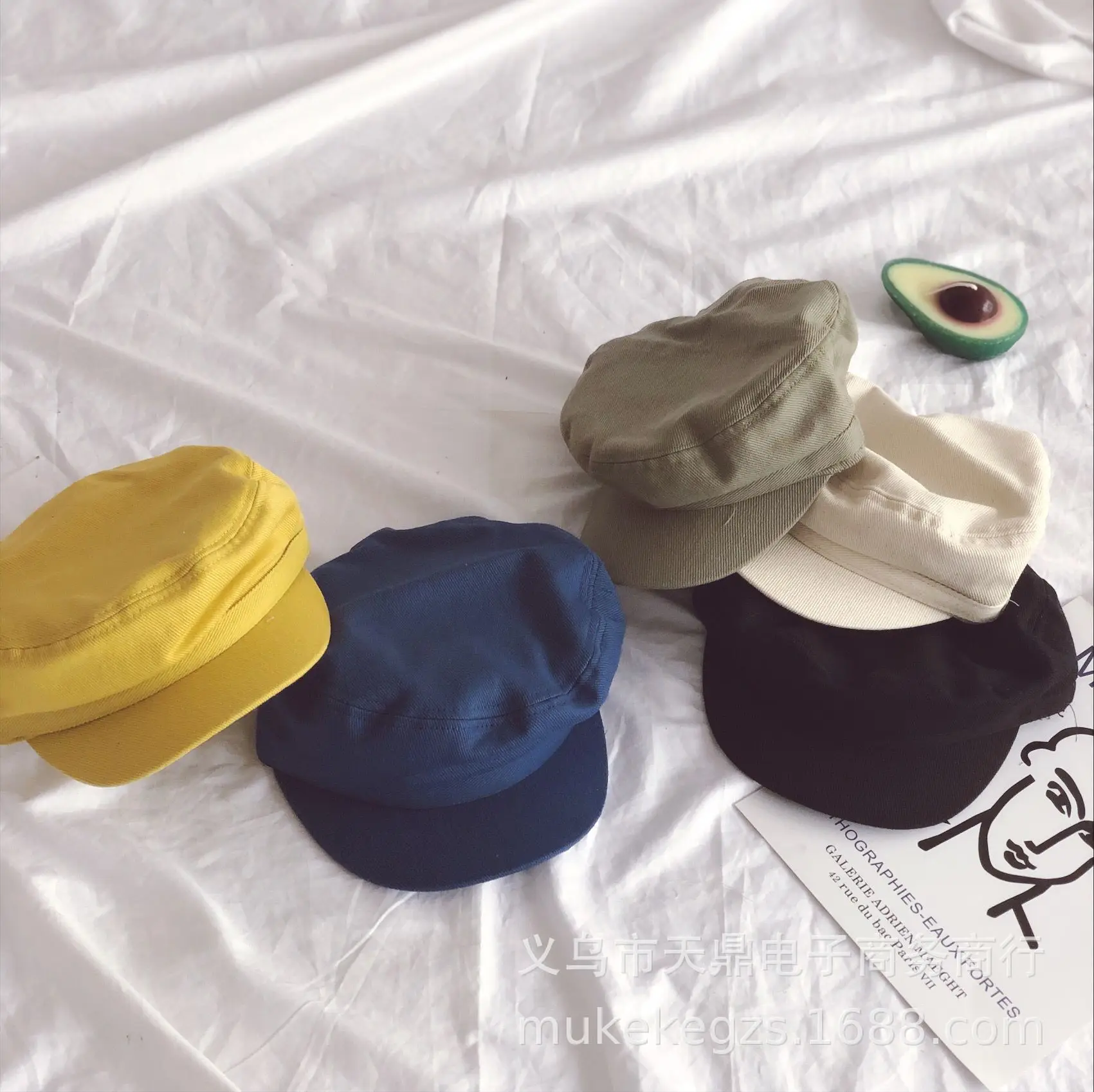 Детская кепка на плоской подошве с утиным язычком детский берет модная темно синего цвета весну и