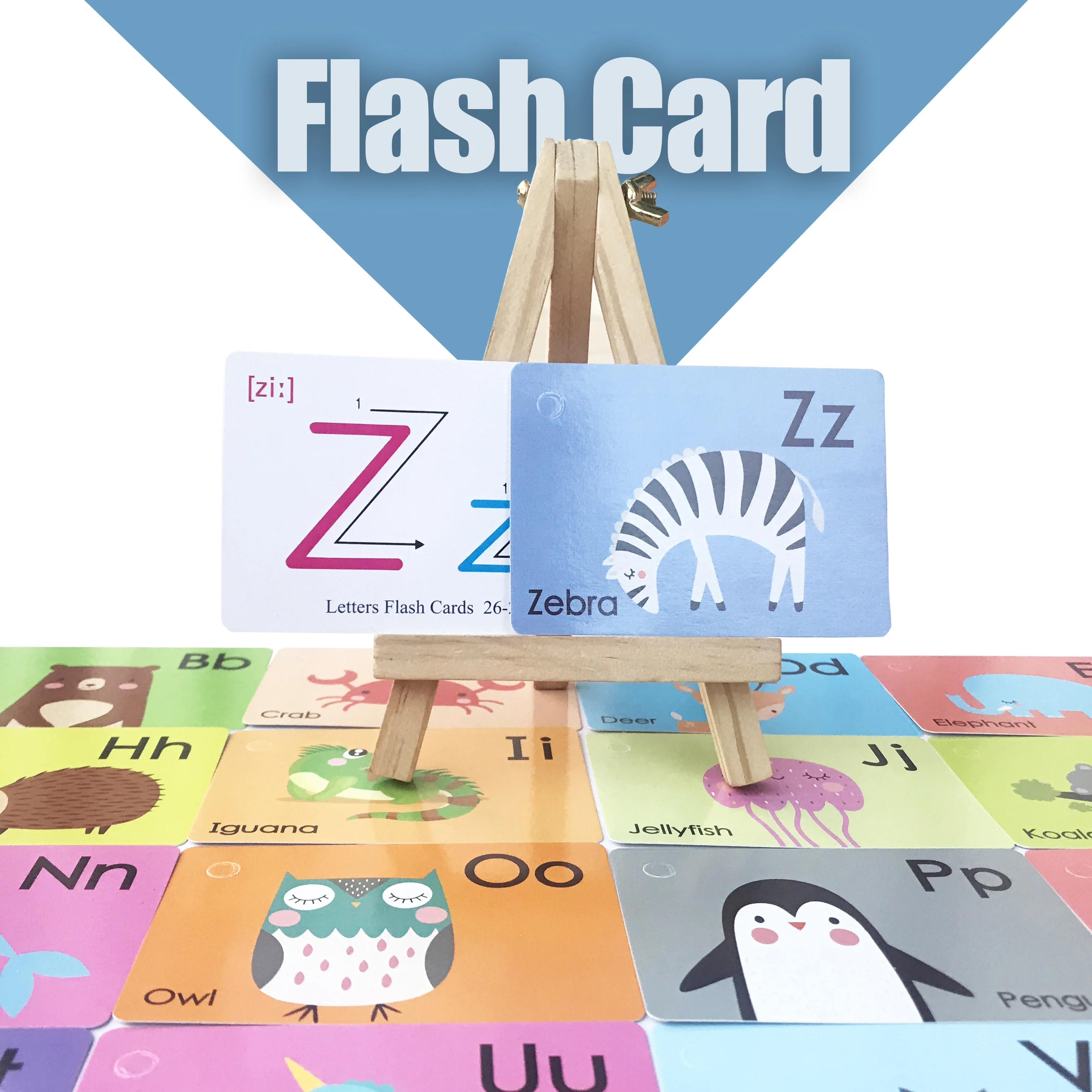 Флэш карты для детей Детское обучение английскому языку алфавита Слово из