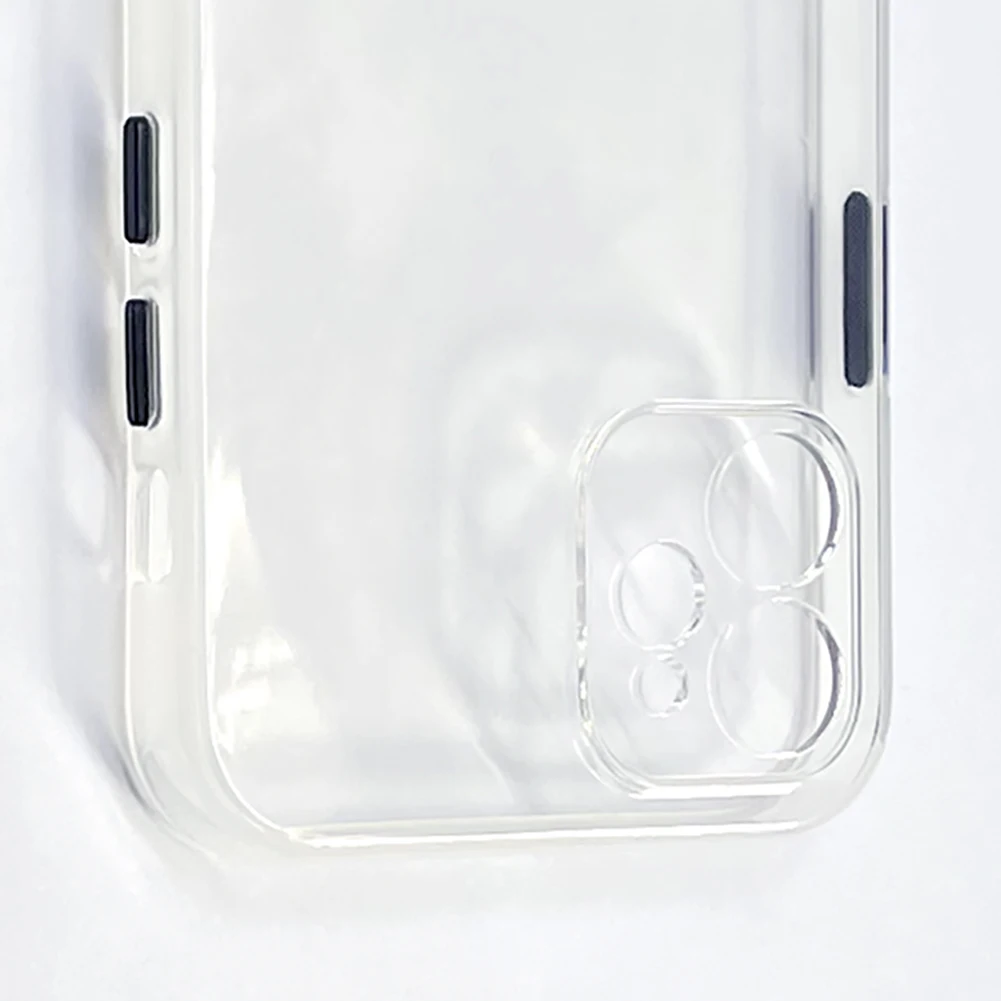 

Luxury color button clear Case For Iphone 12 PRO MAX XS/Xr/6/7/8 Plus 11 Cover Shockproof Slim Soft TPU Phone Bumper 10pcs/Lot