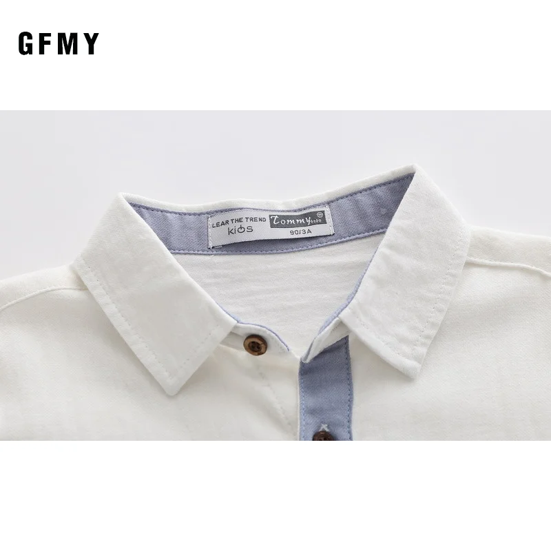 

GFMY Boys Spring Autumn Shirt 2020 New Baby Boy Long Sleeve Cotton Tops Child Cute Cartoon Animal Printing Lapel Shirts 2-9Year