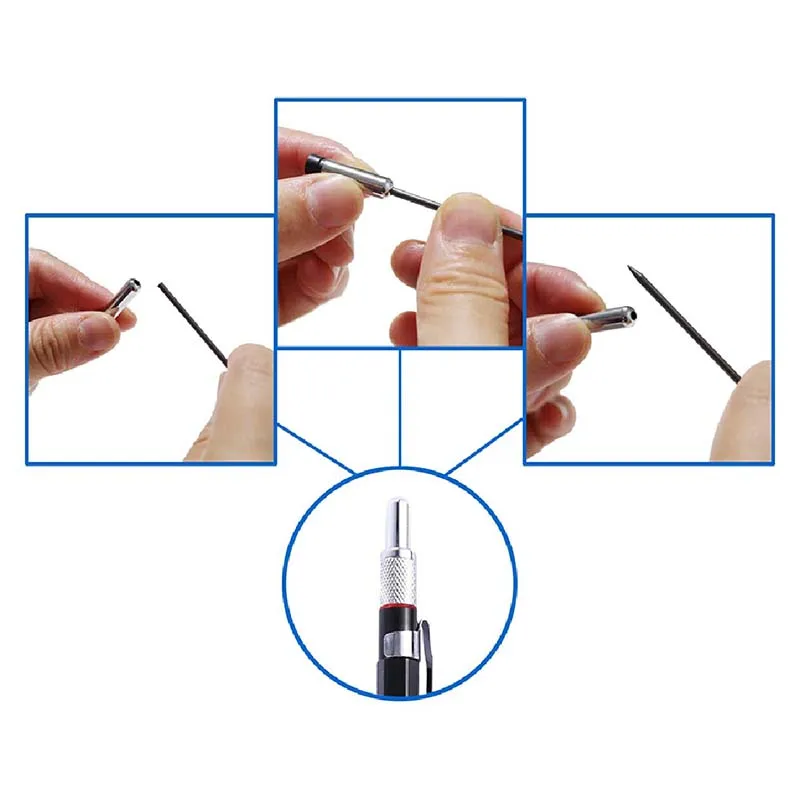 Высококачественные металлические механические карандаши 2 0 мм 2B автоматический