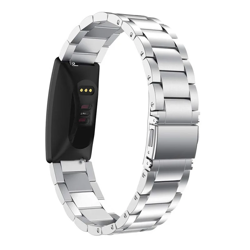 Серебристый Essidi для Fitbit inspire HR Браслет ремешок из нержавеющей стали смарт-Браслет замена для Fitbit inspire HR - Цвет: Серебристый