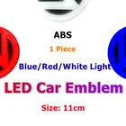 11 см Светодиодная Автомобильная Передняя Эмблема задний значок наклейка Аксессуары для Polo Golf Jetta Beetle CC Tiguan Touran Passat MK7 MK5 Bora B5 B6