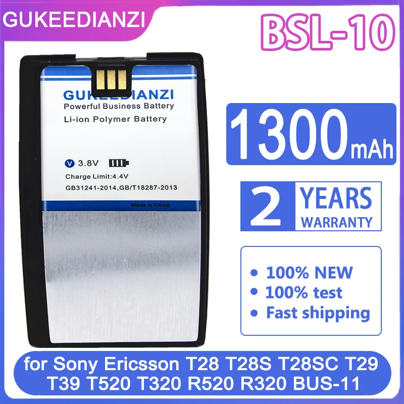Сменный аккумулятор GUKEEDIANZI BSL-10 1300 мА · ч для Sony Ericsson T28, T28S, T28SC, T29, T39, T520, T320, R520, R320, BUS-11