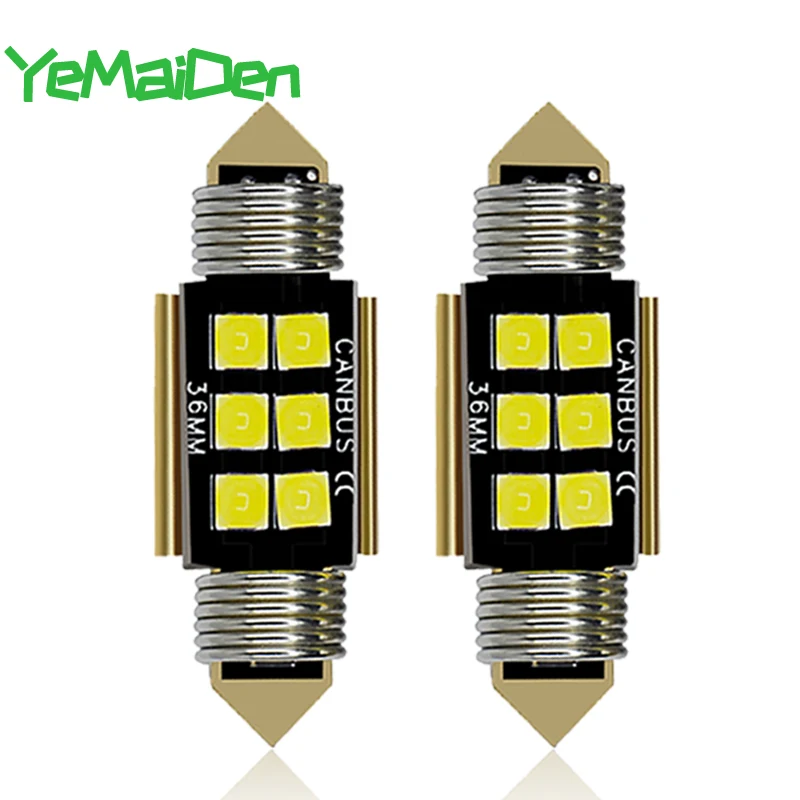 1х Новый 2019 автомобильный C5W светодиодный Canbus 12 В Белый C10W гирлянда 31 мм 36 мм 39 мм 41 мм светодиодный светильник для Чтения номерного знака автомобиля без ошибок