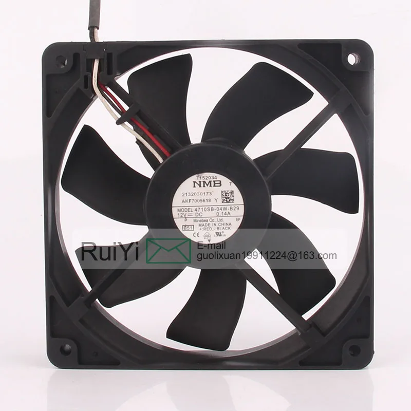 

12CM 120x120x25mm 12025 2000RPM 12v 0.14A 4710SB-04W-B29 High End Setting Mute High Air Volume Cooling Fan Gamer Cabinet