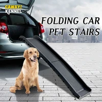 cawayi kennel car dog steps pet stairs dog ramp lightweight folding pet ladder ramp dog stairs for high bed trucks cars suv drop