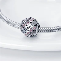 new silver birthstone series october plata de ley charms bead fits original pandora bracelet necklace woman fashion jewelry gift