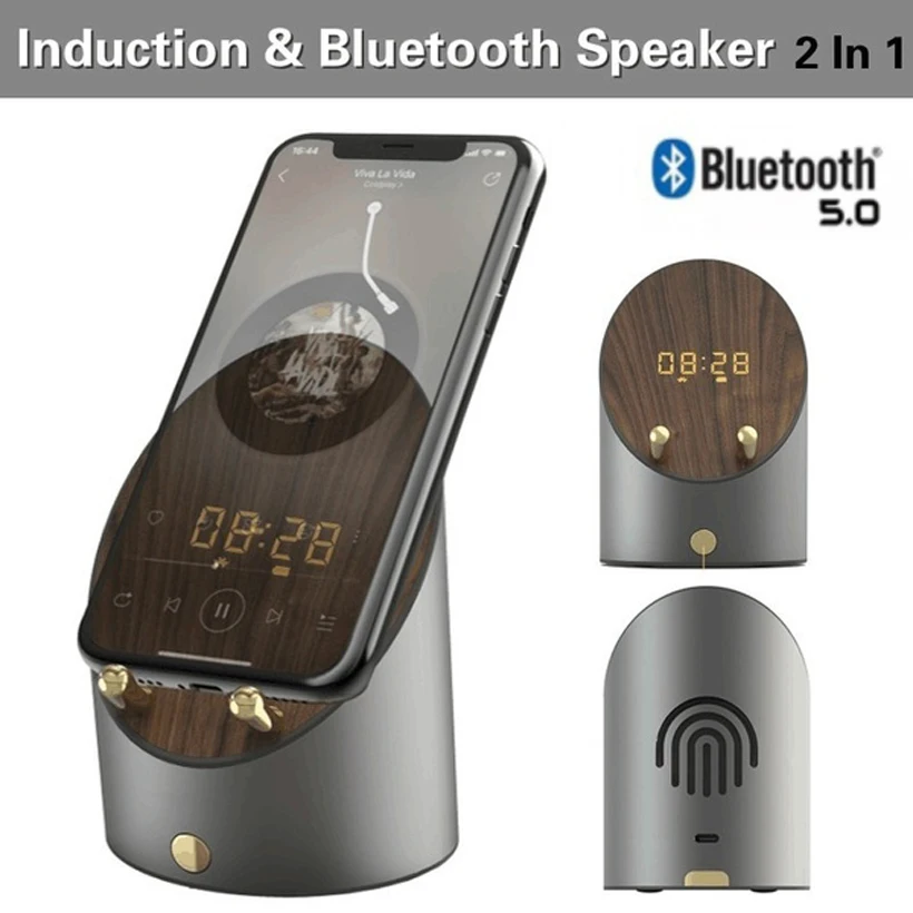 2 в 1 индукционный динамик и Bluetooth s Портативный беспроводной стерео громкий