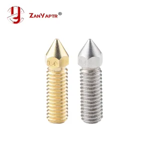 Высокоскоростная Форсунка Volcano, острый латунный медный экструдер из нержавеющей стали 0,2-1,0 мм для филамента 1,75 мм, 3D-принтера