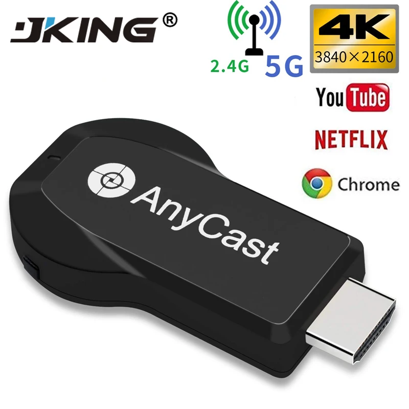 Anycast M100 2 4G/5G 4K Miracast любой литой беспроводной DLNA трансляции записи HDMI tv Stick Wifi