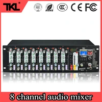 tkl hm 8 bluetooth audio mixer 8 channel mp3 usb input 48v phantom power audio dj sound mixer
