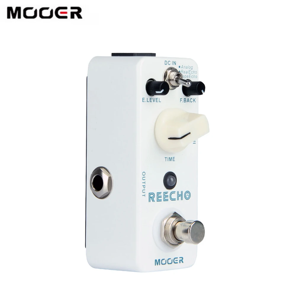 Mooer Reecho Micro Digital Delay Effect Pedal 3 Modes(Analog/Real Echo/Tape Echo) for Electric Guitar True Bypass |